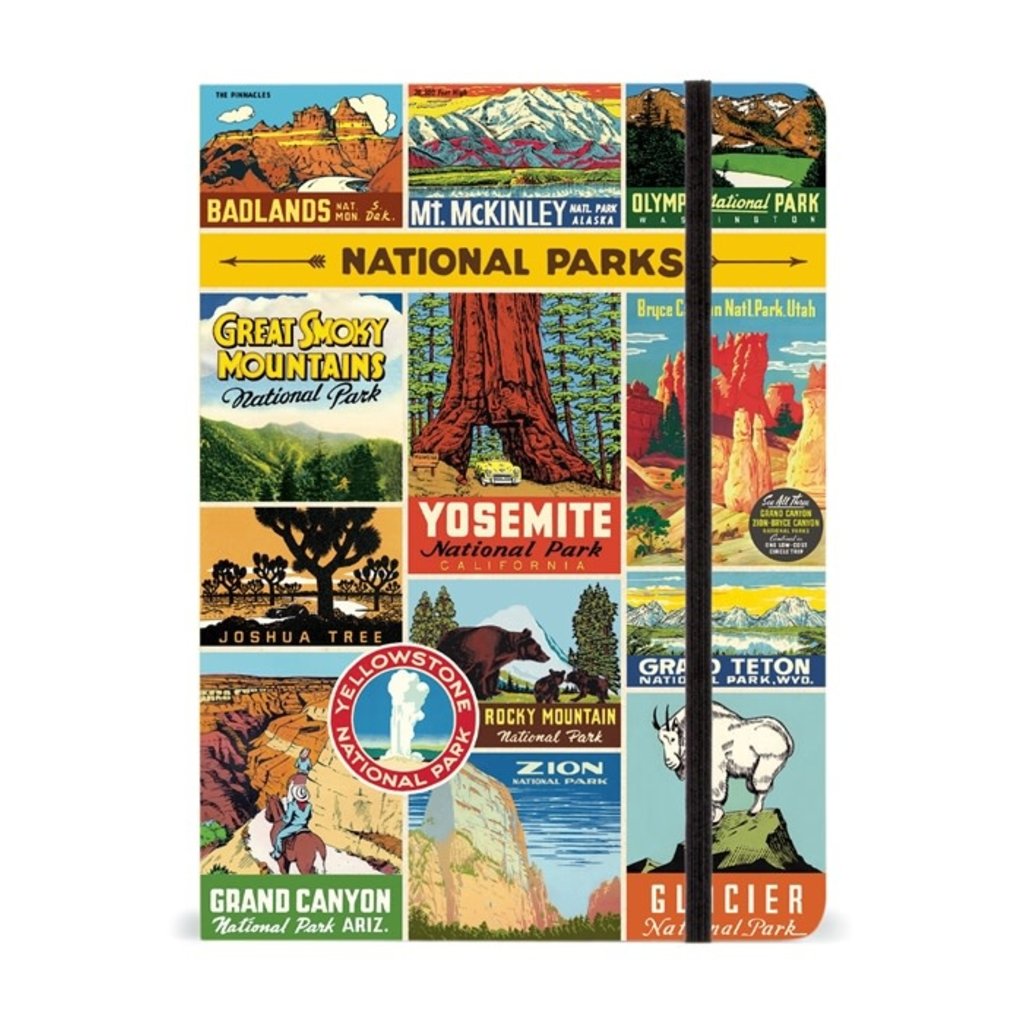 Vintage National Parks Large Notebook