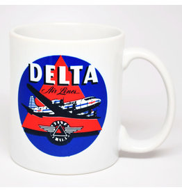WHVA- Delta Air Lines Vintage Sticker Mug
