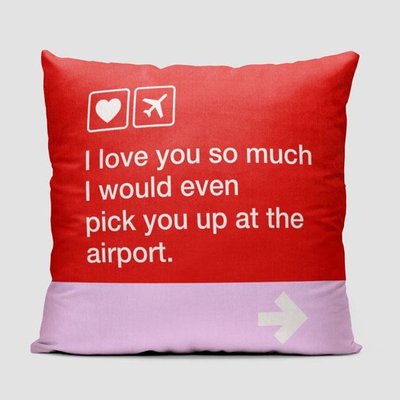 I Love you so much... Pillow Cover