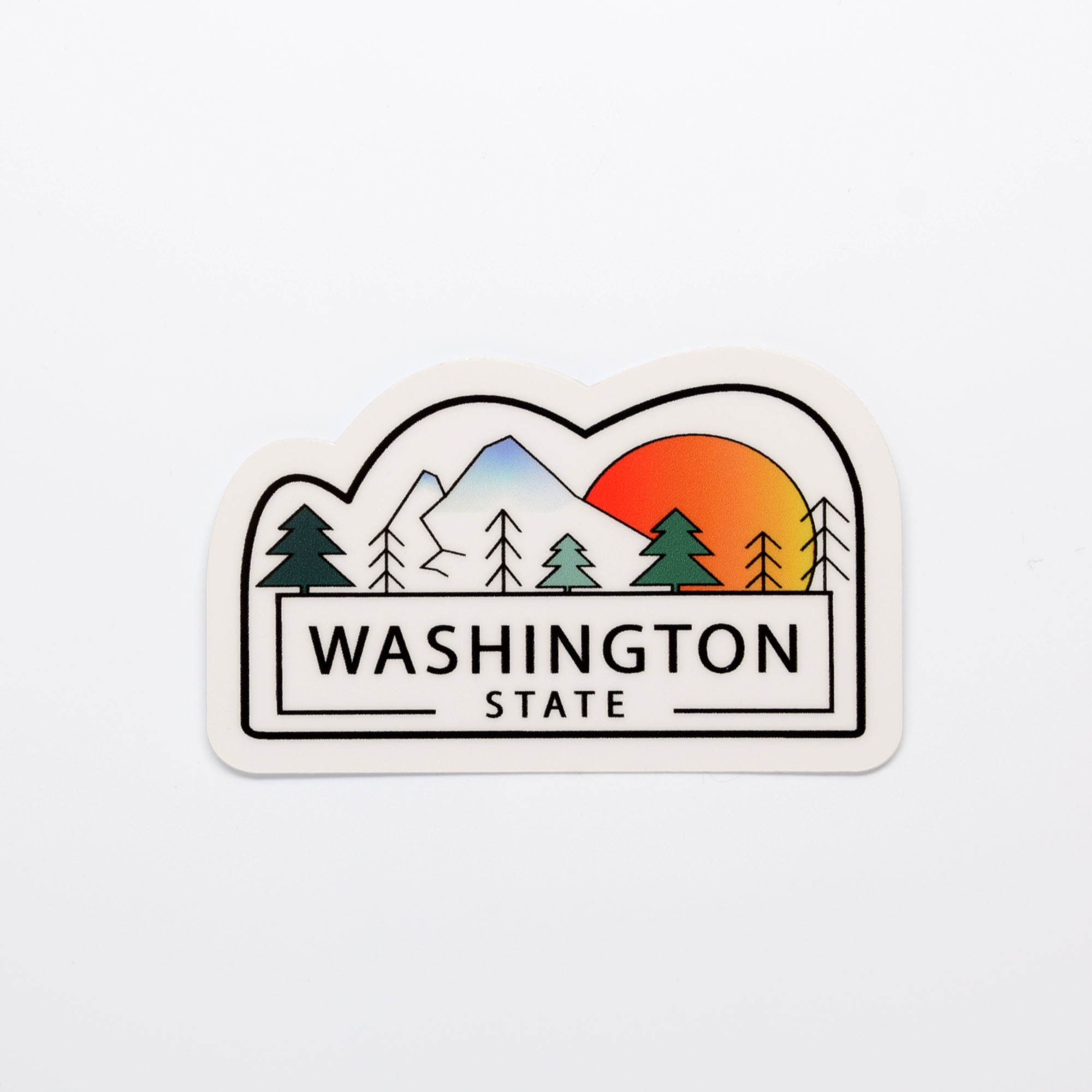 Washington State Die Cut Sticker Planewear