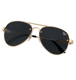 Top Gun® Aviator "Rivet" Sunglasses-Gold