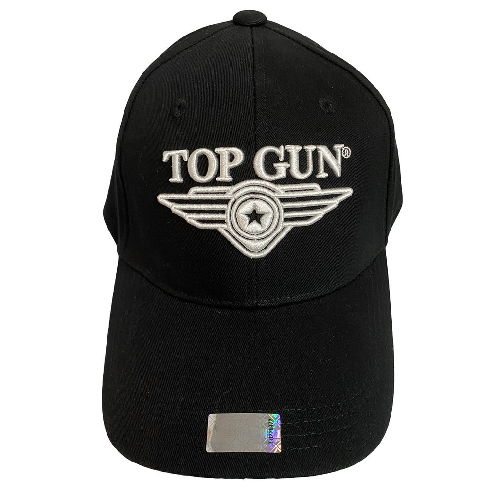 Cap: Top Gun 3D Wings Logo -Black