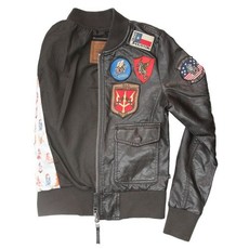 Top Gun® Women's Vegan Leather Bomber Jacket