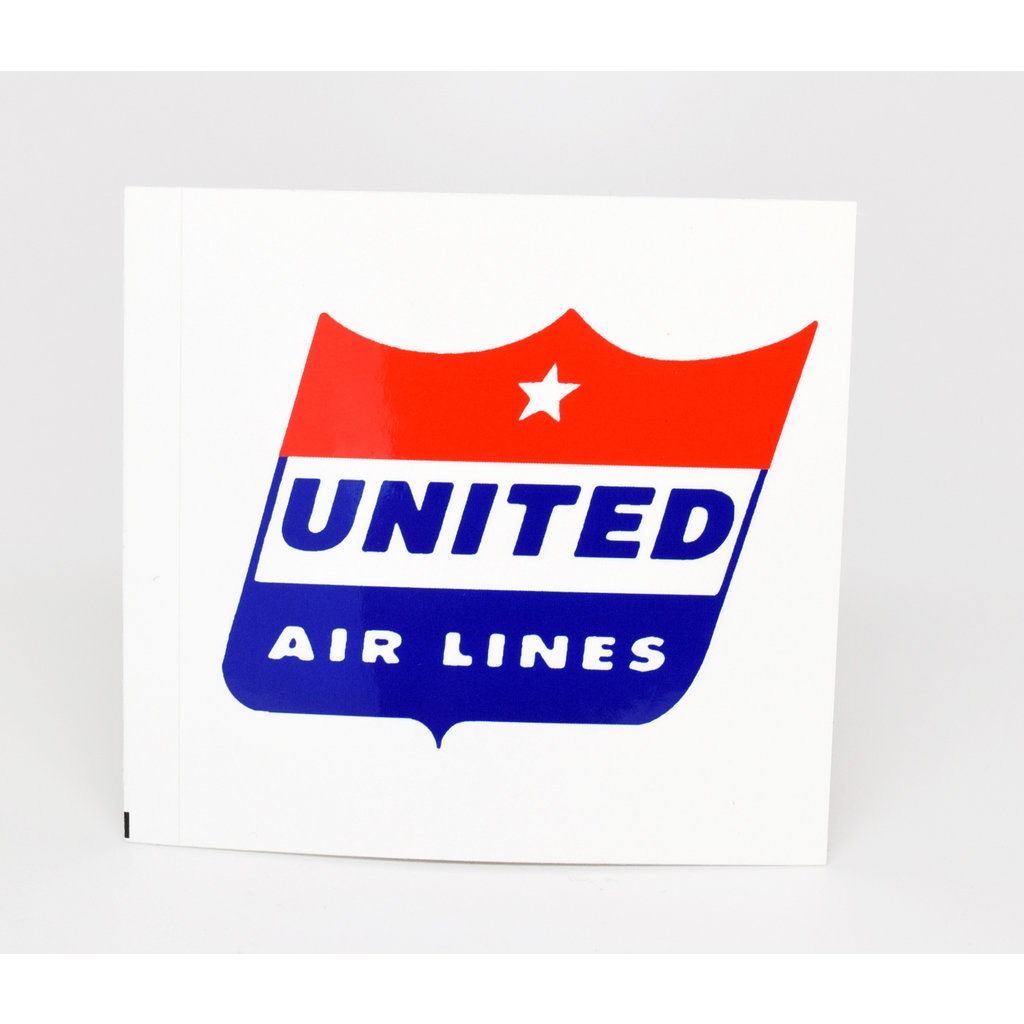 United 1950's Shield Logo Sticker