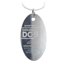 Plane Tag Eastern DC-9  - Polished