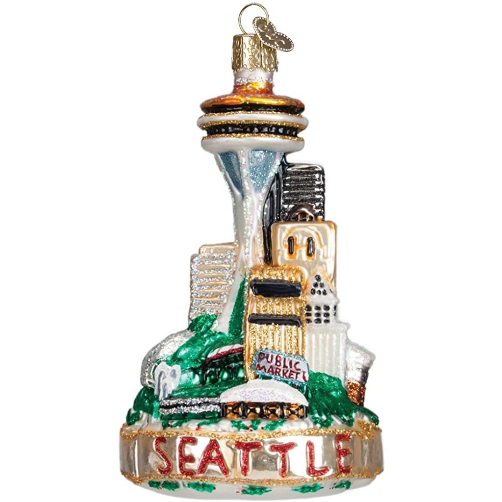 WHOWC- Old World Christmas Seattle Skyline Ornament