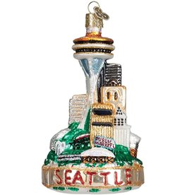 WHOWC- Old World Christmas Seattle Skyline Ornament