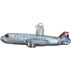 WHOWC- Old World Christmas Passenger Plane Ornament