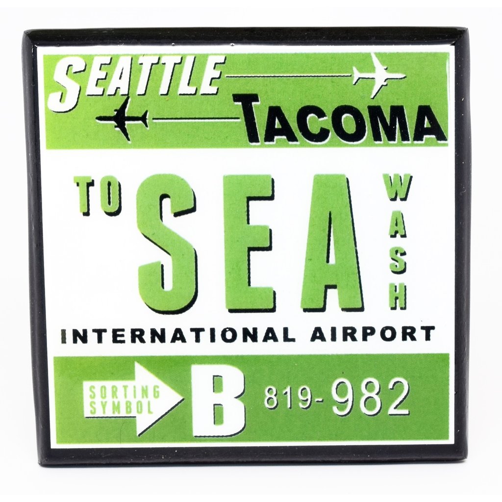 WHCR- SEA Vintage Airport Coaster -Green