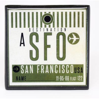 WHCR- SFO Vintage Airport Coaster