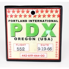 WHCR- PDX Vintage Airport Coaster