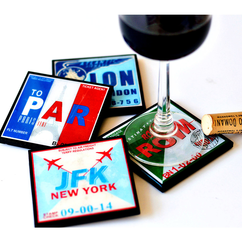 WHCR- ROM Vintage Airport Coaster