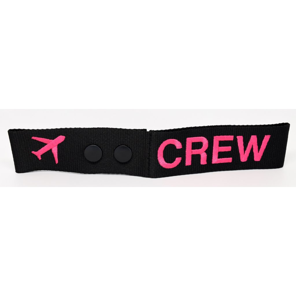 Luggage Tag: Snap Tag CREW Pink ✈️