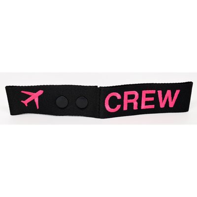 Luggage Tag: Snap Tag CREW Pink ✈️
