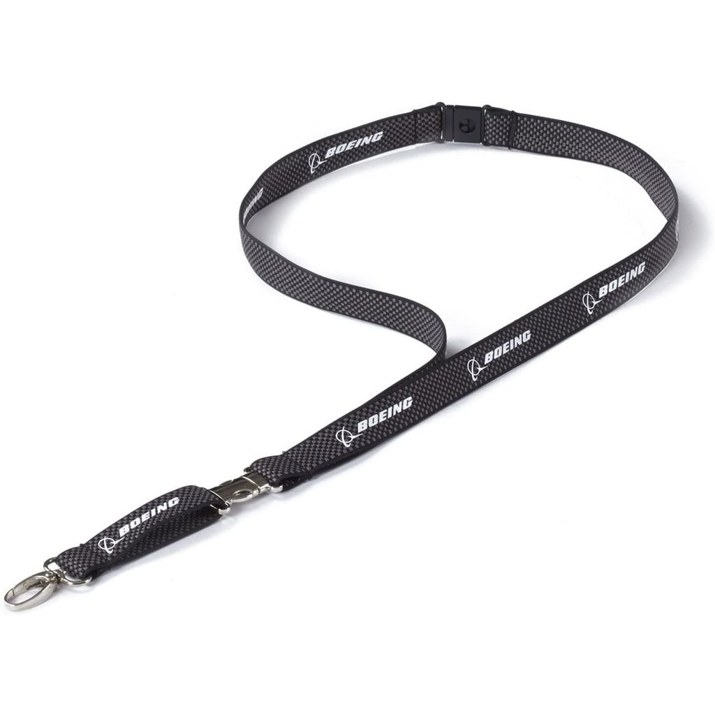 Boeing Carbon Fiber Woven Lanyard - Planewear