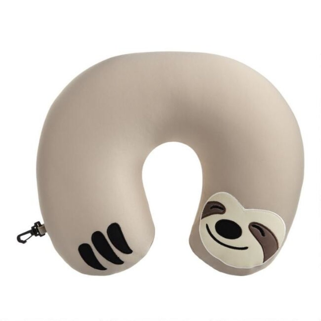 the big one gray sloth backrest pillow