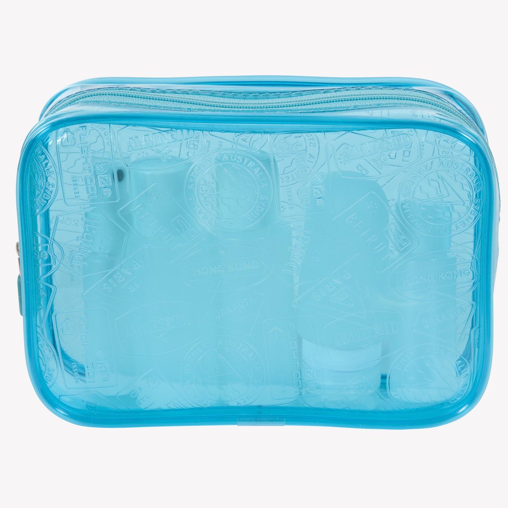 Pouch: X-Ray Quart Bag Neon Blue