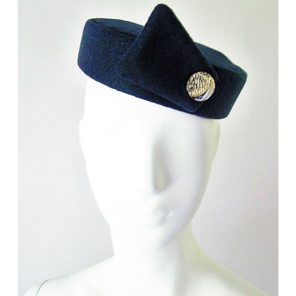 Flight Attendant Pill Box Hat: Size M 