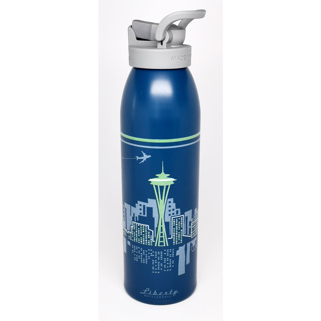 WHLB- Water Bottle: Seattle Skyline