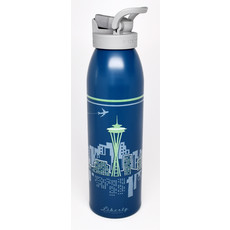 WHLB- Water Bottle: Seattle Skyline