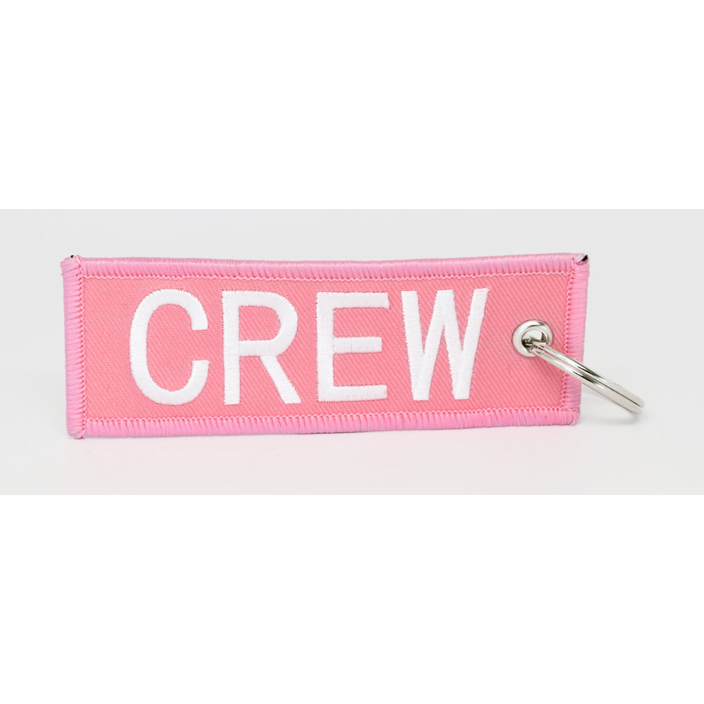 WHSKBNS- CREW Bag Tag Keychain - Pink