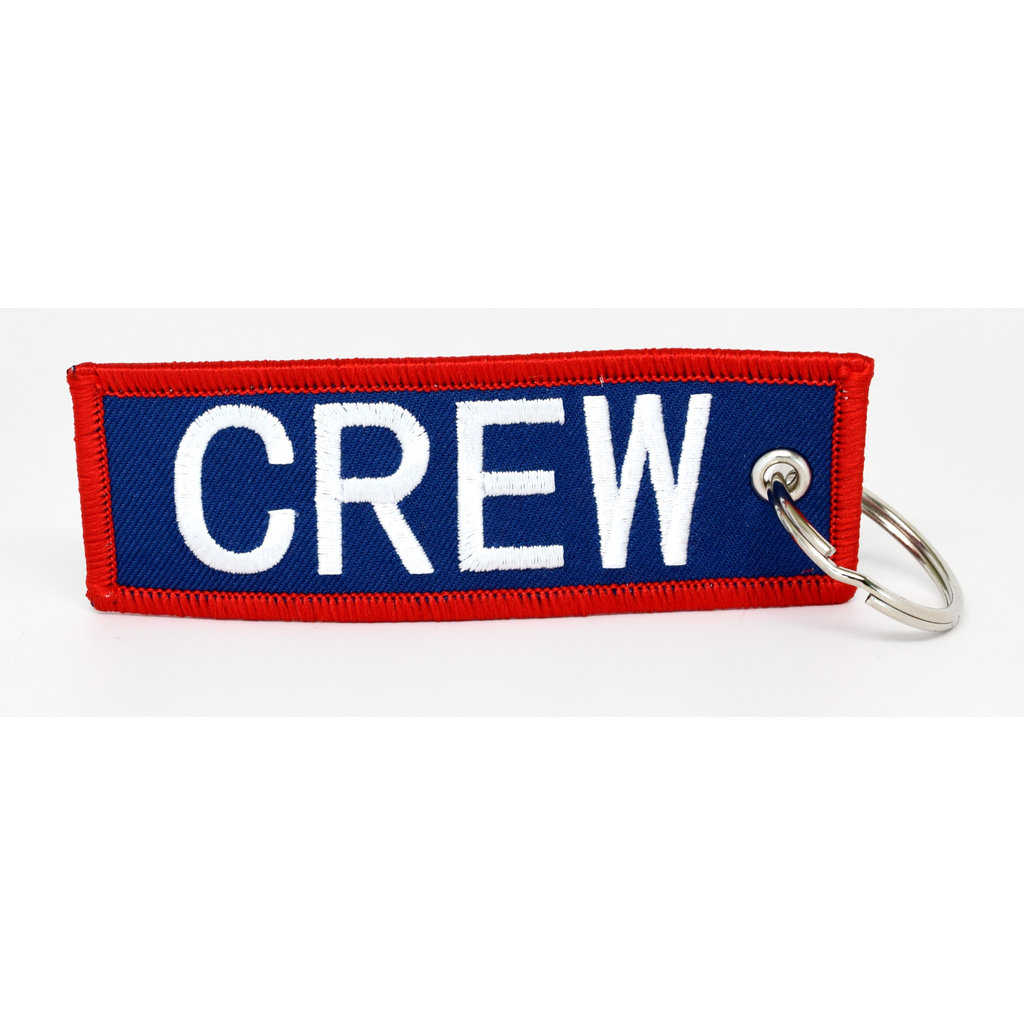 WHSKBNS- CREW Bag Tag Keychain -Navy