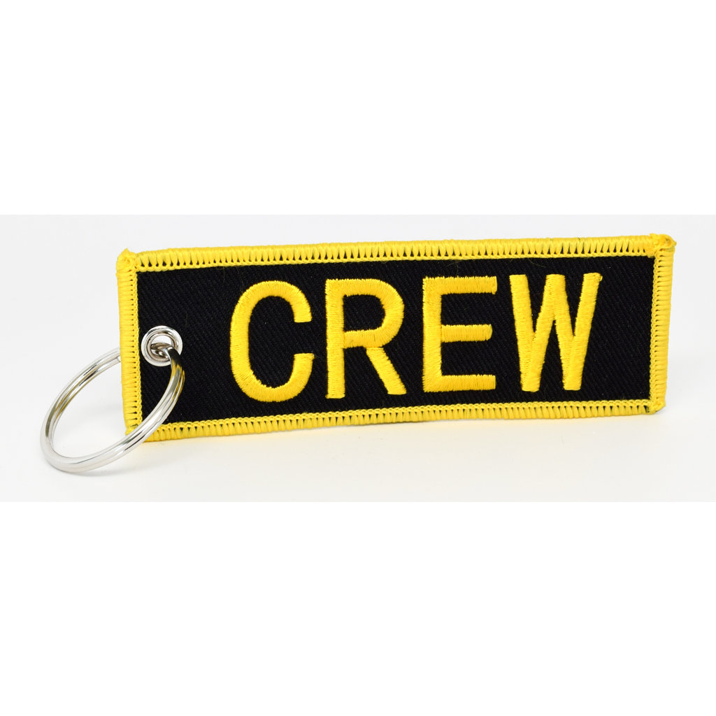 WHSKBNS- CREW Bag Tag Keychain - Black