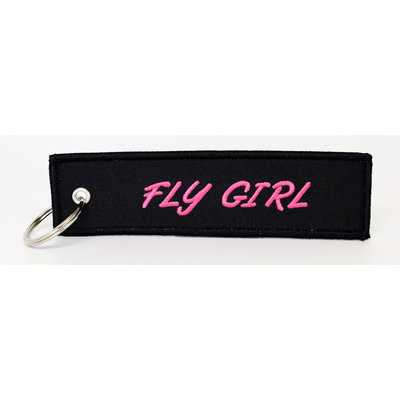 WHSKBNS- Fly Girl Bag Tag Keychain