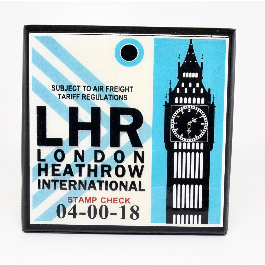 WHCR- LHR Vintage Airport Coaster