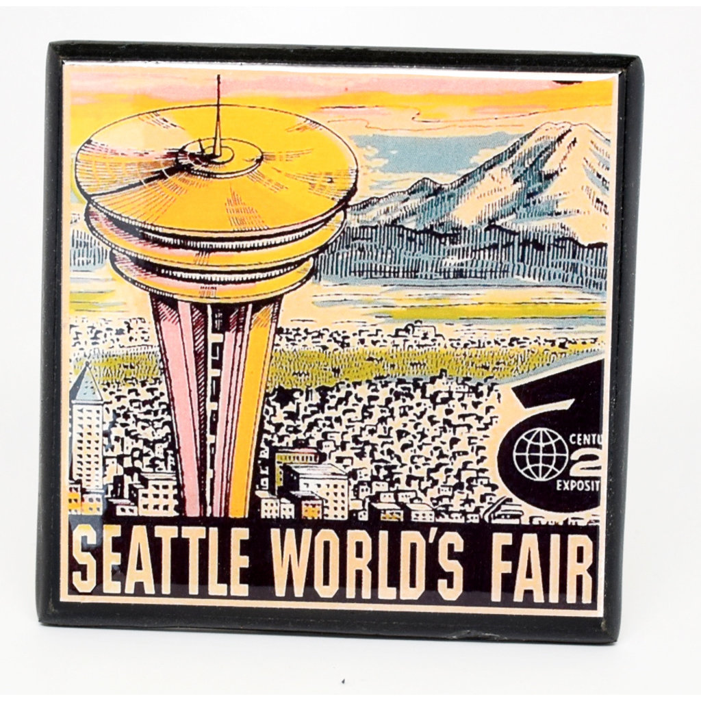 WHCR- Visit Seattle Vintage Coaster Set