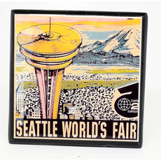 WHCR- Visit Seattle Vintage Coaster Set