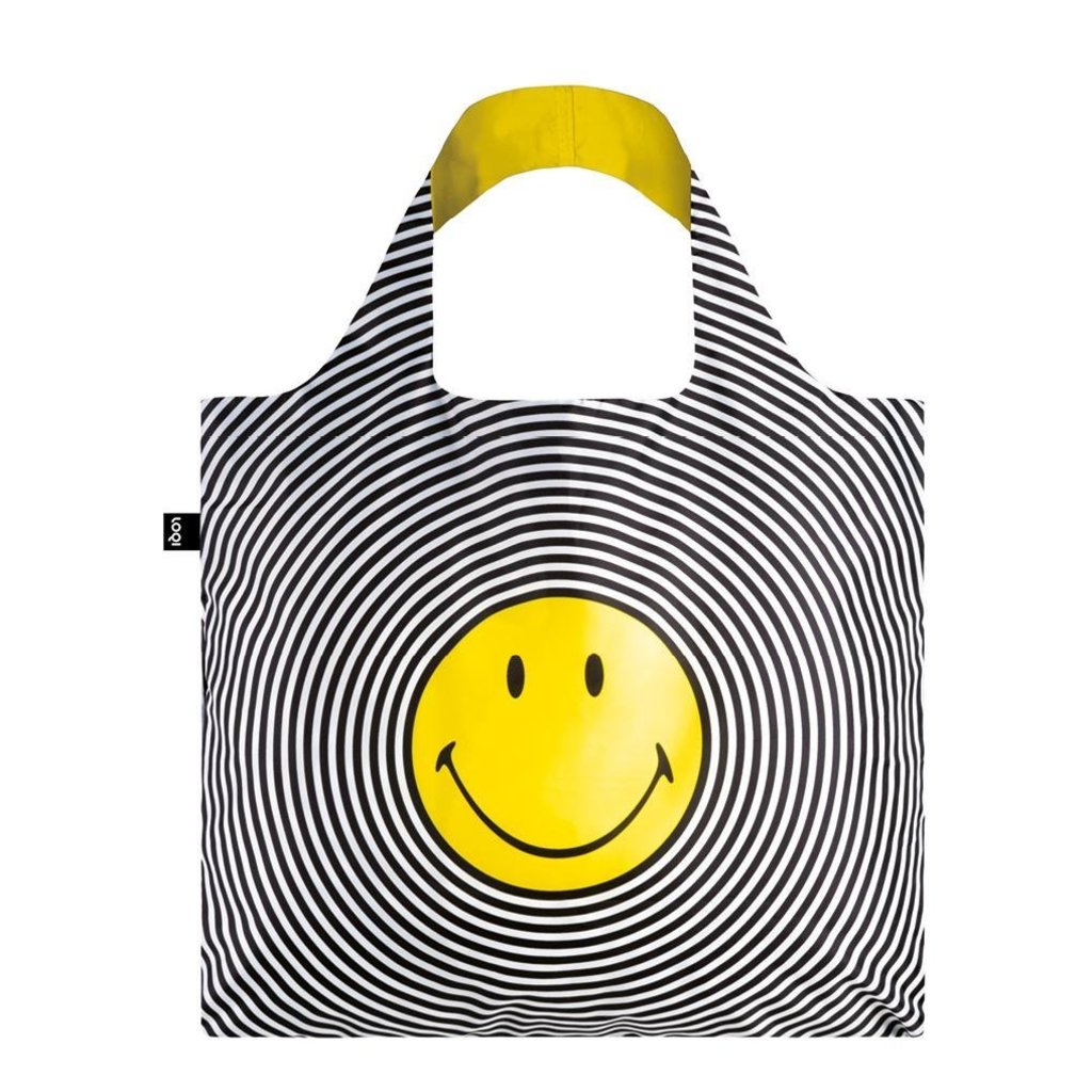 Reusable Tote Bag Smiley Spiral