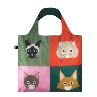 Loqi Cats Reusable Tote Bag