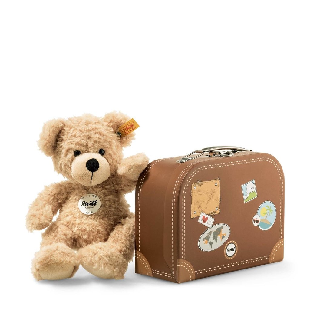 Flynn Teddy Bear in Suitcase, beige - Planewear