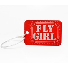 1WB- Fly Girl Bag Tag - Red