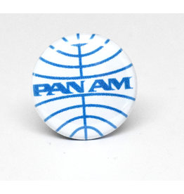 SKB1NS- Pinback Button Pan Am White