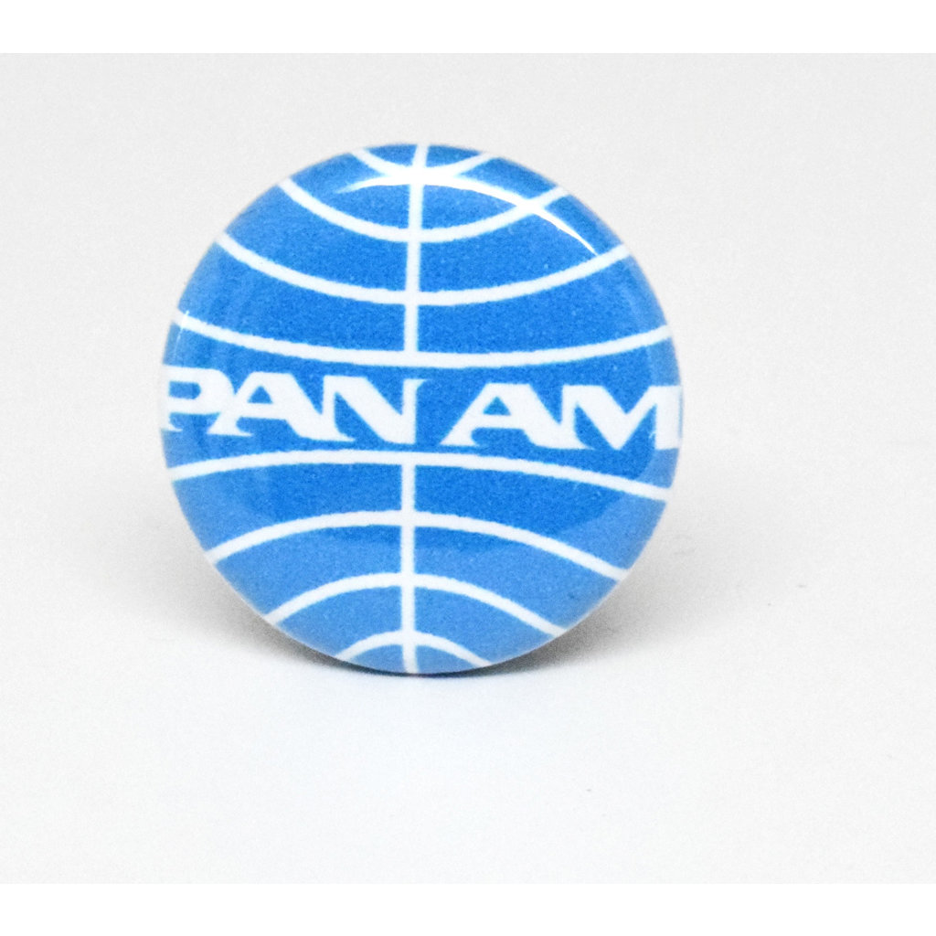 SKB1NS- Pinback Button Pan Am Blue