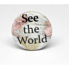 SKB1NS- Pinback Button See the World