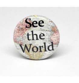 SKB1NS- Pinback Button See the World