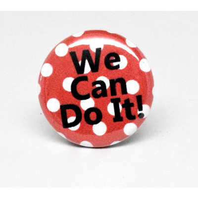 SKB1NS- Pinback Button We can do it