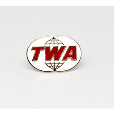 TWA Double Globe Logo Pin