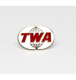 TWA Double Globe Logo Pin
