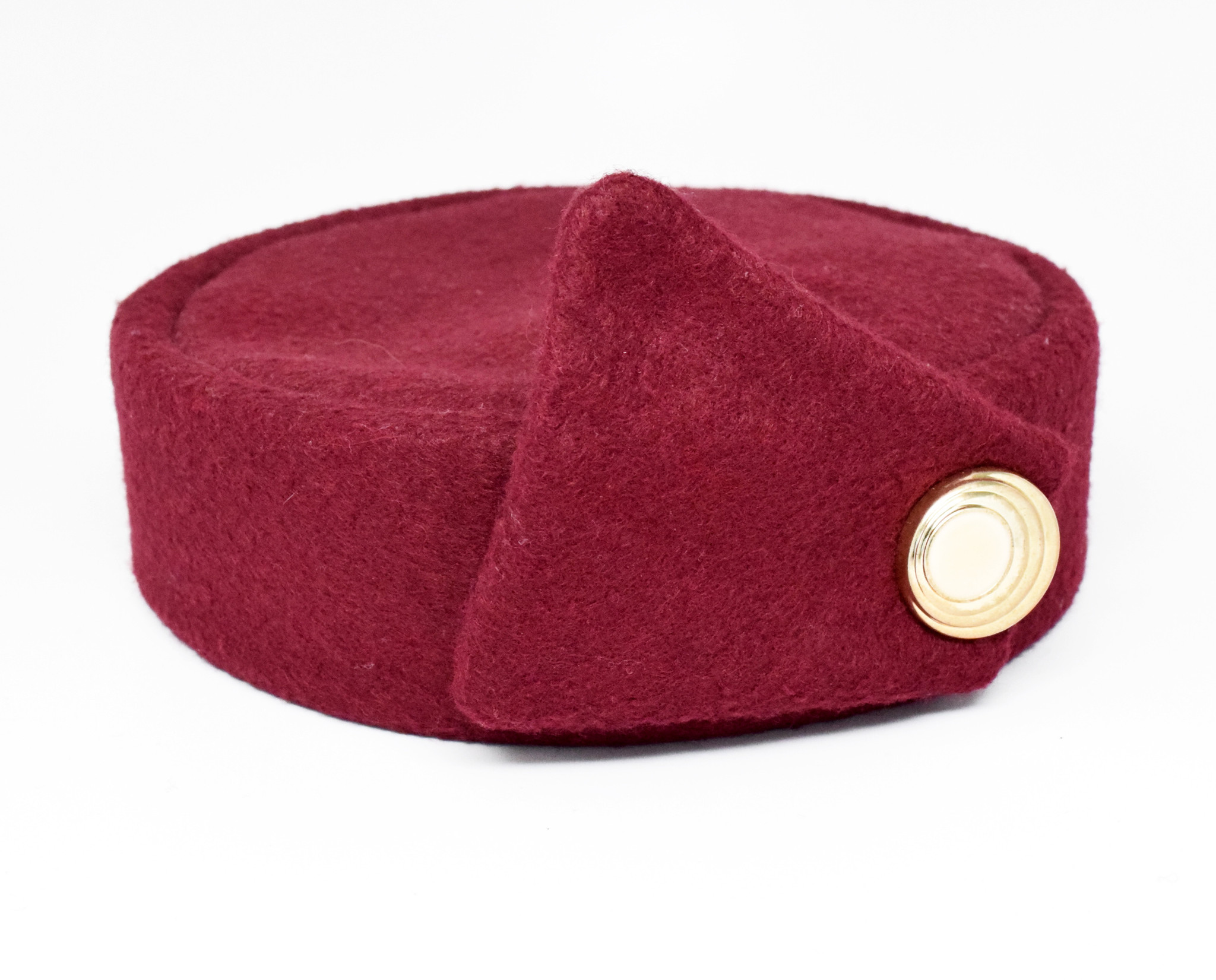 Sur La Tete Stewardess Wool Pillbox Hat - One Size Fits Most - Red, Women's