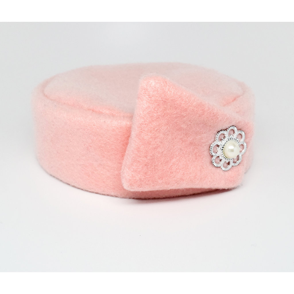 Flight Attendant Pill Box Hat: Size M 