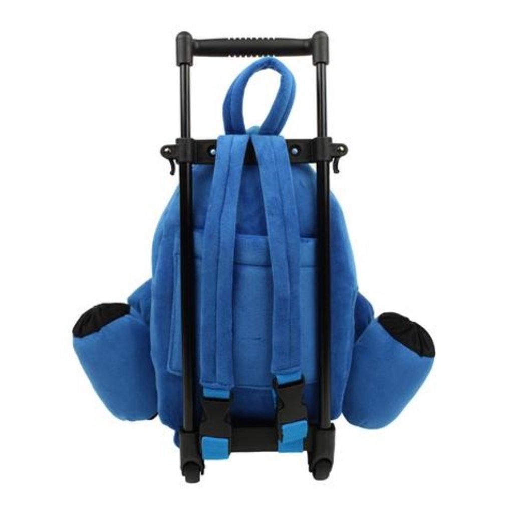 Blue Airplane Rolling Backpack