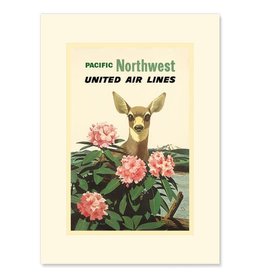 United Airlines Pacific Northwest Greeting Card