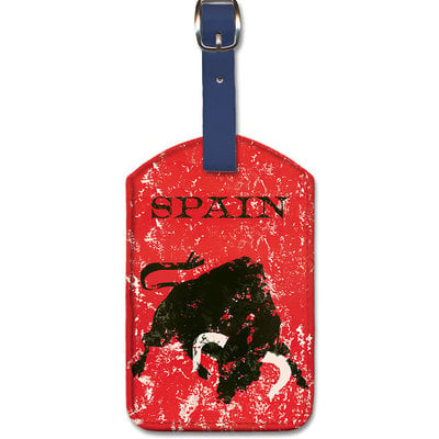 Spain, Spanish Bull Fighting Luggage Tag