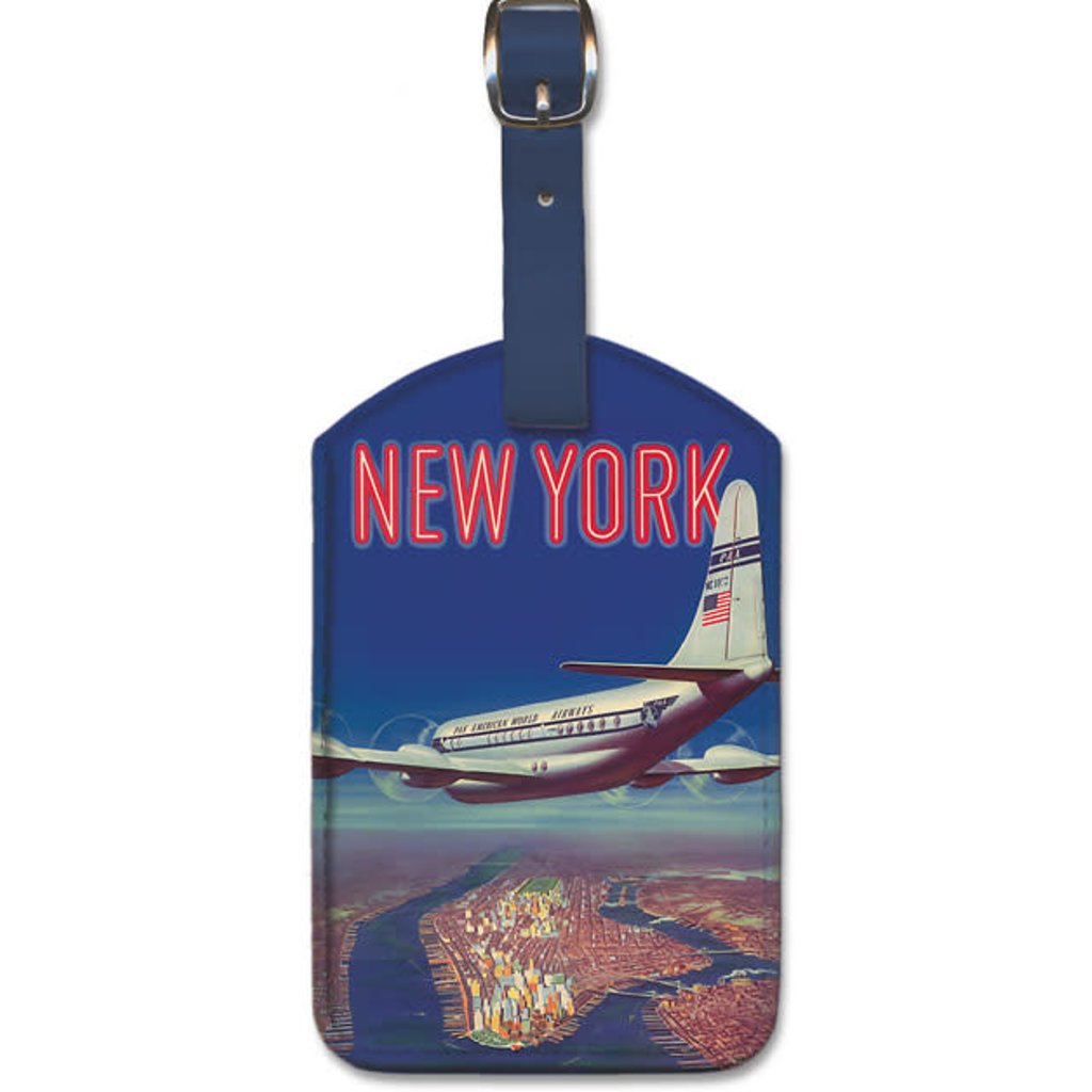 Luggage Tag Pan Am New York by Clipper