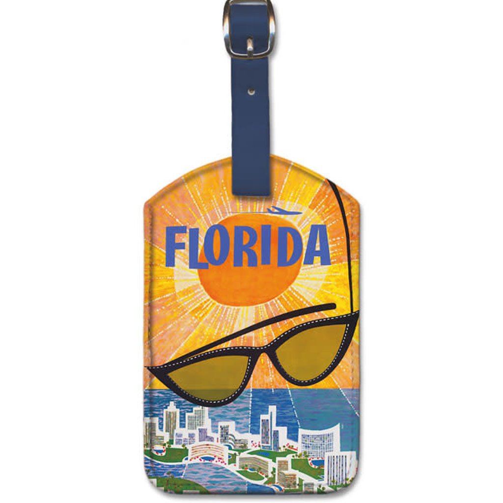 Sunny Florida Sunglasses Luggage Tag