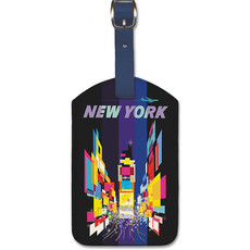 Fly to New York Times Square Luggage Tag